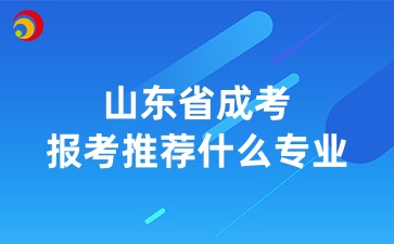 山東省成考報考推薦什么專業